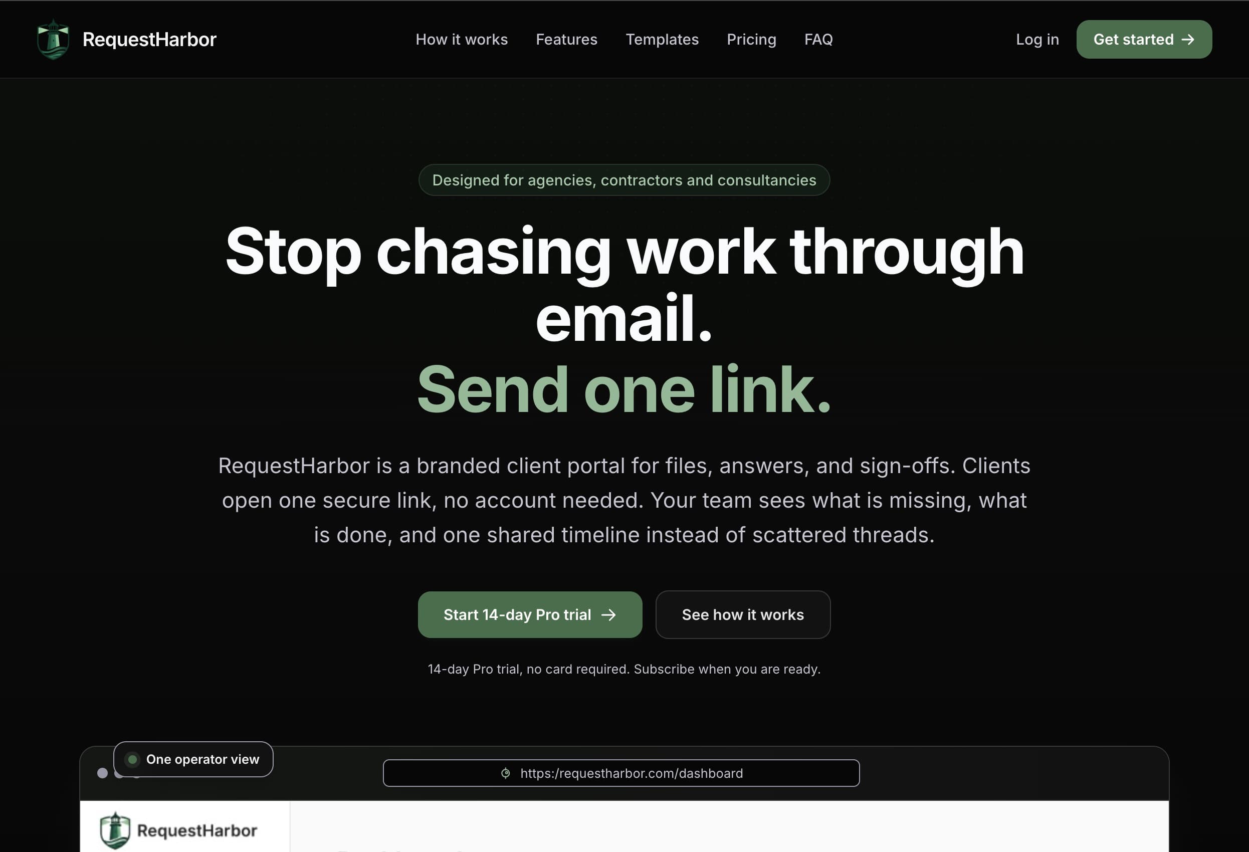 RequestHarbor - Client Request Portal